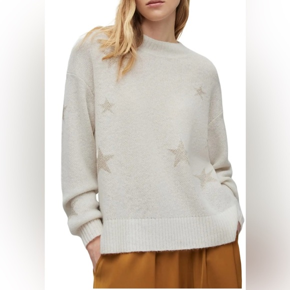 ALLSAINTS  | Astra Star Jumper Size Large  Wool Blend - Picture 1 of 7